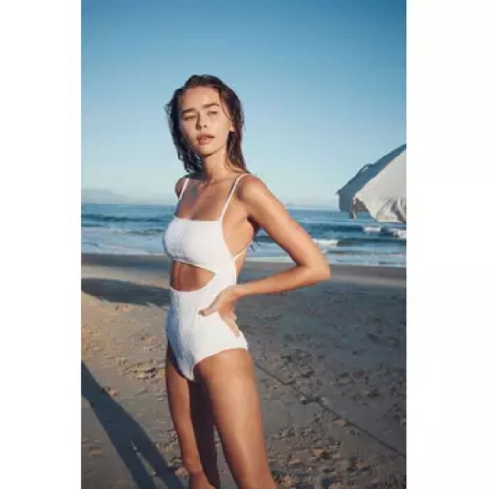 New Cotton On Thin Strap Cutout Floral One Piece